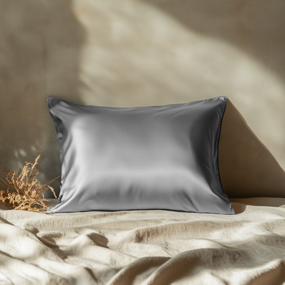 Lunérie™ Champagne Jedwabna Poszewka na Poduszkę