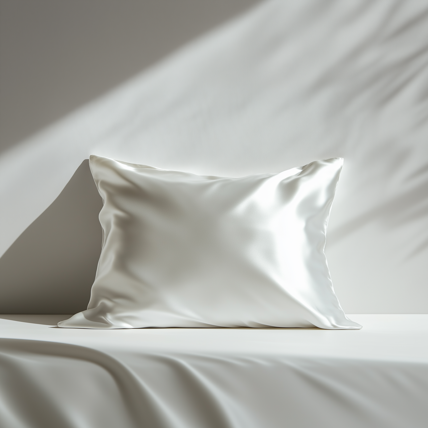 Lunérie™ Champagne Jedwabna Poszewka na Poduszkę