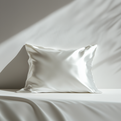 Lunérie™ Champagne Jedwabna Poszewka na Poduszkę