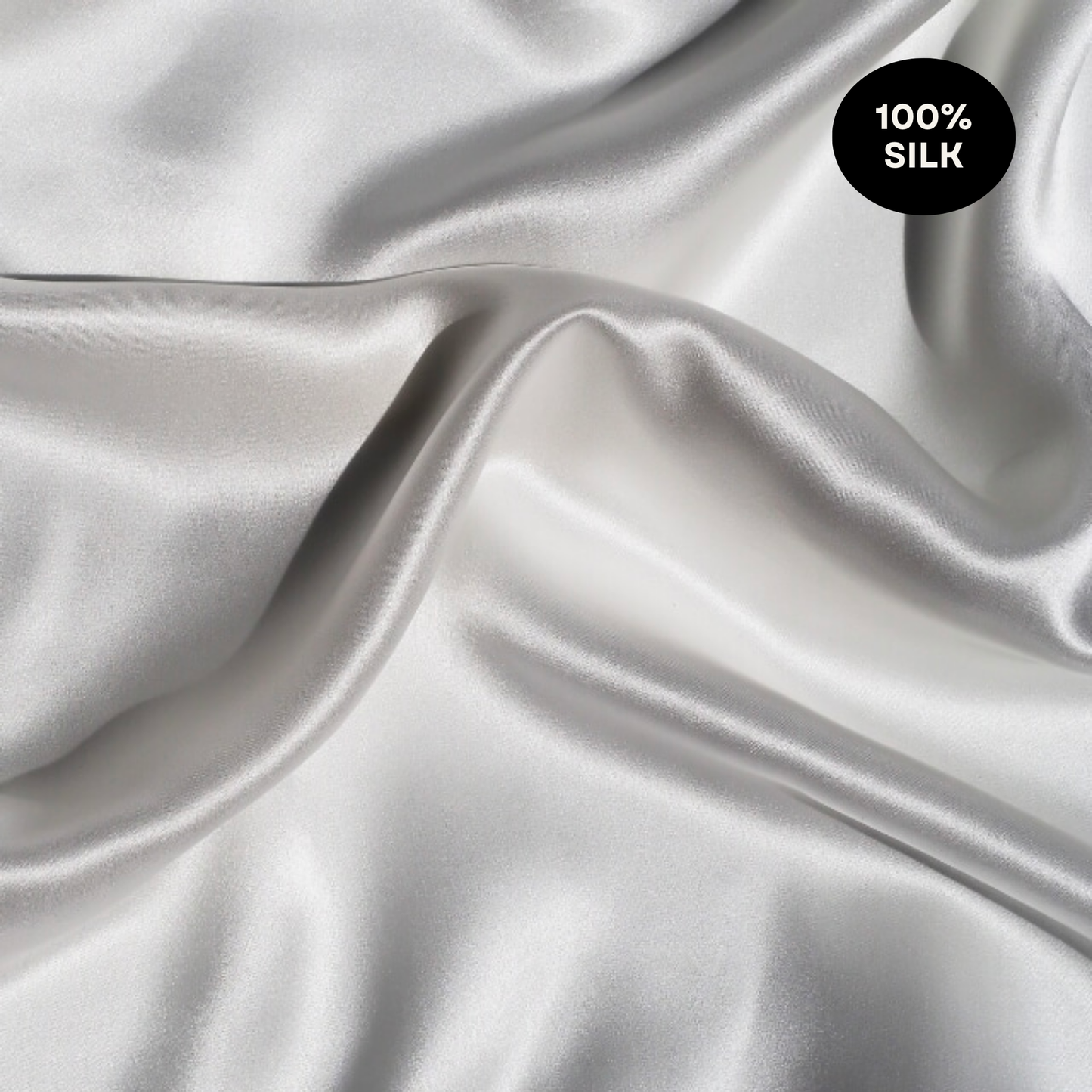 Lunérie™ Champagne Jedwabna Poszewka na Poduszkę