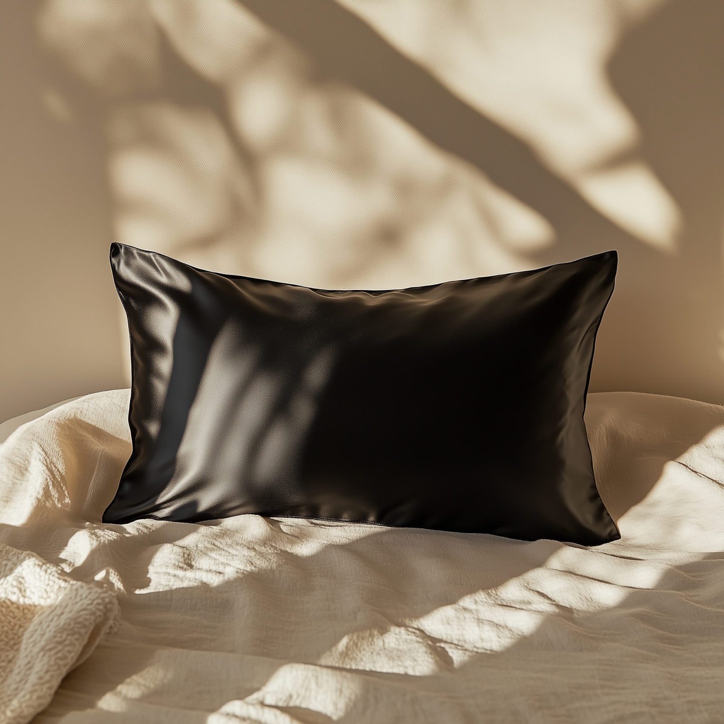 Lunérie™ Champagne Jedwabna Poszewka na Poduszkę